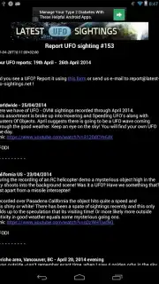 Latest UFO Sightings capture 1