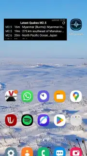 AllQuakes capture 1
