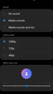 Samsung Record screen capture 1