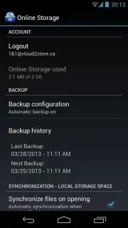 Online Storage capture 1