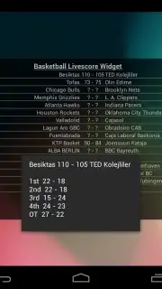 Basketball Livescore Widget capture 20