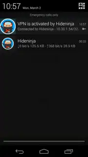 Hideninja Free VPN capture 1