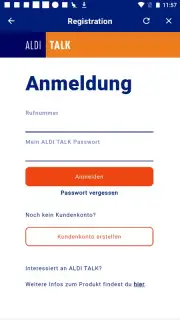 ALDI TALK Registration capture 6