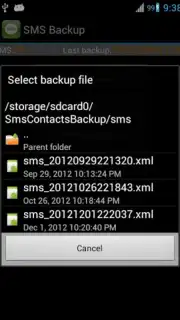 Super Backup: SMS and Contacts capture 2