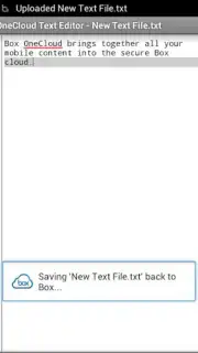 OneCloud Text Editor capture 2