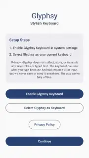 Glyphsy – Stylish Keyboard capture 1