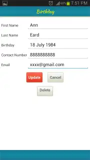 Birthday Calendar Free capture 4