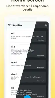 Writing Star: Text Expander & Auto-complete text capture 13