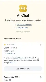 Google AI Edge Gallery capture 12