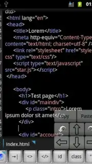 WebMaster's HTML Editor Lite capture 1
