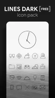Lines Dark - Icon Pack capture 3