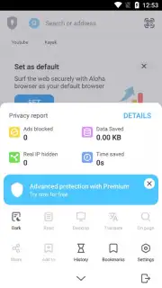 Aloha Browser Turbo capture 8