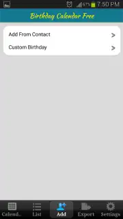 Birthday Calendar Free capture 3