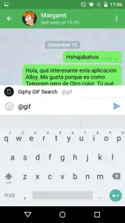 Alloy -free messaging app capture 4