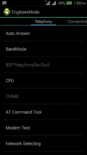 Engineering Mode App capture 2