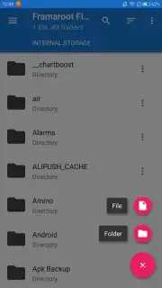 Framaroot File Manager capture 3