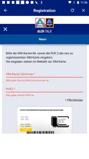ALDI TALK Registration capture 10