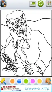 Vincent van Gogh Coloring Book capture 10