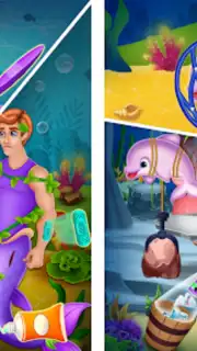 Newborn mermaid baby care game capture 1