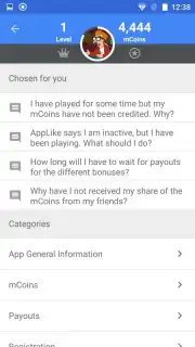 AppLike: Apps and Rewards capture 4