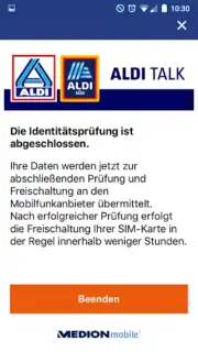 ALDI TALK Registration capture 3
