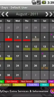 My Days - Period & Ovulation capture 1
