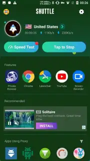 VPN proxy, Unblock Sites - Shuttle VPN capture 5