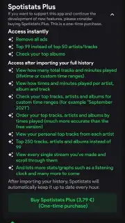 Spotistats for Spotify capture 1