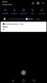 Notification Memo capture 1