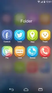 Clean GO Launcher Theme capture 2