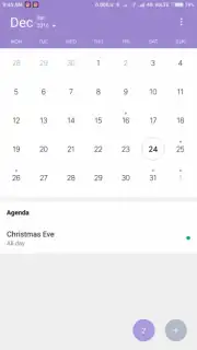 Mi Calendar capture 1