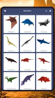 Origami dinosaurs paper shapes capture 2