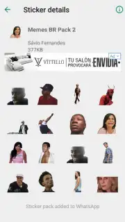 Brazil Funny Memes - Stickers Whatsapp capture 2