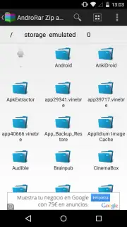 AndroRar Zip and Rar capture 1