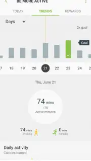 Samsung Health (Android Wear) capture 1