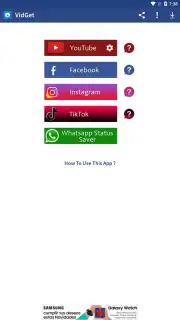 VidGet - YouTube, Insta and TikTok downloader capture 1