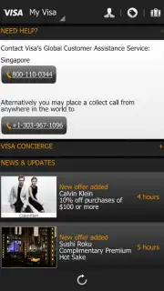 Visa. Мои привилегии capture 3