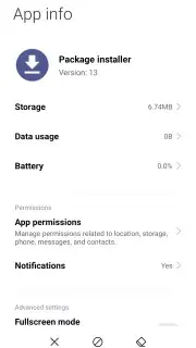 Package installer Google capture 2