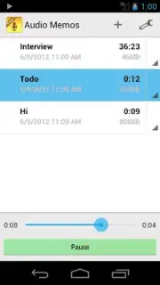 Audio Memos capture 6
