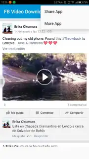 Appbloo FB Video Downloader capture 1
