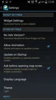 Weather & Clock Widget Android capture 4