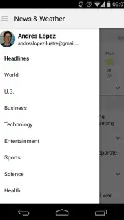 Google News and Weather capture 1