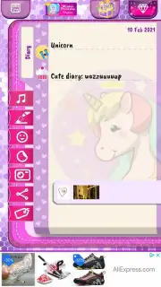 Unicorn Diary capture 5