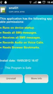 Anti Spy Mobile Free capture 1