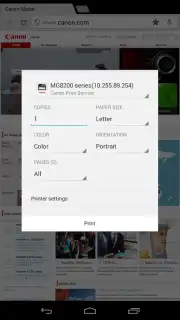 Canon Print Service capture 4