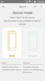 Xperia Transfer Mobile capture 3