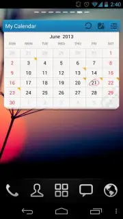 GO Calendar Widget capture 3