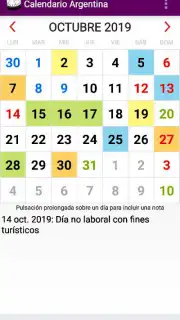 Calendario Laboral Argentina capture 3