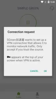 SGreen VPN capture 5