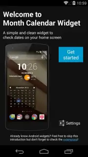 Month Calendar Widget capture 7
